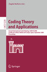 Buchcover Coding Theory and Applications