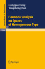 Buchcover Harmonic Analysis on Spaces of Homogeneous Type