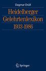 Buchcover Heidelberger Gelehrtenlexikon 1933-1986