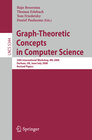 Buchcover Graph-Theoretic Concepts in Computer Science