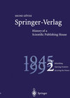 Buchcover Springer-Verlag: History of a Scientific Publishing House