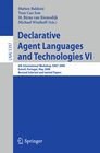 Buchcover Declarative Agent Languages and Technologies VI