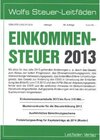 Buchcover Einkommensteuer 2013. Bert Albinger