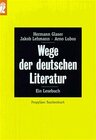 Buchcover Wege der deutschen Literatur