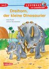 Buchcover LESEMAUS zum Lesenlernen Stufe 2: Dreihorn, der kleine Dinosaurier