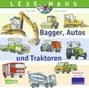 Buchcover LESEMAUS 151: Bagger, Autos und Traktoren