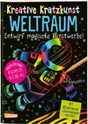 Buchcover Kreative Kratzkunst: Weltraum: Set mit 10 Kratzbildern, Anleitungsbuch und Holzstift