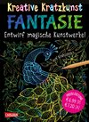 Buchcover Kreative Kratzkunst: Fantasie: Set mit 10 Kratzbildern, Anleitungsbuch und Holzstift