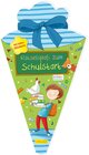 Buchcover Schlau für die Schule: Rätselspaß zum Schulstart mit Stickern (Schultüte 2023 blau)