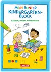 Buchcover Rätseln für Kita-Kinder: Mein bunter Kindergarten-Block: Rätseln, malen, kombinieren