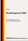 Buchcover Bundestagswahl 2002