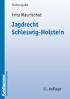 Buchcover Jagdrecht Schleswig-Holstein