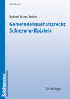 Buchcover Gemeindehaushaltsrecht Schleswig-Holstein
