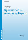 Buchcover Eigenbetriebsverordnung Bayern