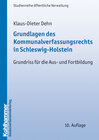 Buchcover Grundlagen des Kommunalverfassungsrechts in Schleswig-Holstein
