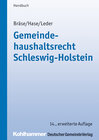 Buchcover Gemeindehaushaltsrecht Schleswig-Holstein