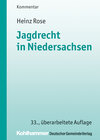 Buchcover Jagdrecht in Niedersachsen