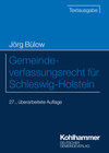 Buchcover Gemeindeverfassungsrecht für Schleswig-Holstein