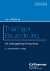 Buchcover Thüringer Bauordnung