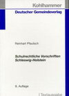 Buchcover Schulrechtliche Vorschriften Schleswig-Holstein