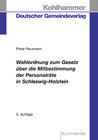 Buchcover Wahlordnung zum Gesetz über die Mitbestimmung der Personalräte in Schleswig-Holstein