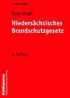 Buchcover Niedersächsisches Brandschutzgesetz