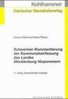 Buchcover Schweriner Kommentierung der Kommunalverfassung Mecklenburg-Vorpommern