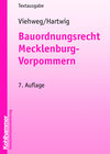 Buchcover Bauordnungsrecht Mecklenburg-Vorpommern