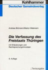 Buchcover Die Verfassung des Freistaats Thüringen - im Jahr des Ehrenamtes