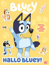 Buchcover Hallo BLUEY! - Ein lustiges Rätsel- und Stickerbuch