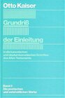 Buchcover Grundriss der Einleitung in die kanonischen und deuterokanonischen...