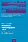 Buchcover Texte aus der Umwelt des Alten Testaments, Bd 1: Rechts- und Wirtschaftsurkunden. / Historisch-chronologische Texte I