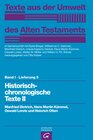Buchcover Texte aus der Umwelt des Alten Testaments, Bd 1: Rechts- und Wirtschaftsurkunden. / Historisch-chronologische Texte II