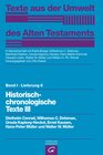 Buchcover Texte aus der Umwelt des Alten Testaments, Bd 1: Rechts- und Wirtschaftsurkunden. / Historisch-chronologische Texte III