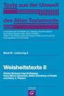 Buchcover Texte aus der Umwelt des Alten Testaments, Bd 3: Weisheitstexte, Mythen und Epen / Weisheitstexte II