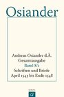 Buchcover Gesamtausgabe / Schriften und Briefe April 1543 bis Ende 1548