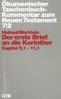 Buchcover Ökumenischer Taschenbuchkommentar zum Neuen Testament / Der erste Brief an die Korinther