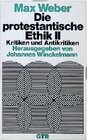 Buchcover Die protestantische Ethik