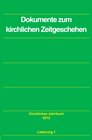 Buchcover Kirchliches Jahrbuch für die Evangelische Kirche in Deutschland / Dokumente zum kirchlichen Zeitgeschehen