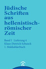 Buchcover Jüdische Schriften aus hellenistisch-römischer Zeit, Bd 1: Historische... / 1. Makkabäerbuch