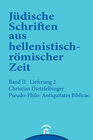Buchcover Jüdische Schriften aus hellenistisch-römischer Zeit, Bd 2: Unterweisung... / Pseudo-Philo: Antiquitates Biblicae (Liber 