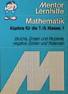 Buchcover Algebra für die 7./8. Klasse