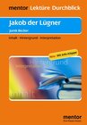 Buchcover Jurek Becker: Jakob der Lügner - Buch mit Info-Klappe