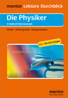 Buchcover Friedrich Dürrenmatt: Die Physiker - Buch mit Info-Klappe