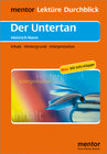 Buchcover Heinrich Mann: Der Untertan - Buch mit Info-Klappe