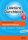 Buchcover Heinrich von Kleist: Michael Kohlhaas - Buch mit MP3-Download