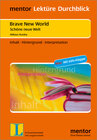 Buchcover Aldous Huxley: Brave New World. Schöne neue Welt - Buch mit Info-Klappe