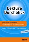 Buchcover Joseph von Eichendorff: Aus dem Leben eines Taugenichts