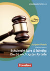 Buchcover Schulrecht kurz & bündig: Die 55 wichtigsten Urteile [5., überarbeitete Auflage]