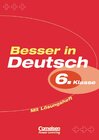 Buchcover Besser in Deutsch. Sekundarstufe I / 6. Schuljahr - Übungsbuch mit Lösungsheft